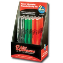 Ullman Devices 15XDISP Multicolor Pocket Telescopic Magnetic Pick-up Tool Display