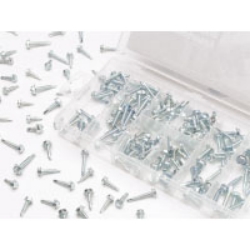 200 Pc Self Drilling Hex Washer Hardware Kit