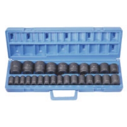 Grey Pneumatic 1/2in Drive 26 Pc. Standard Length Metric Master Set - 1326M