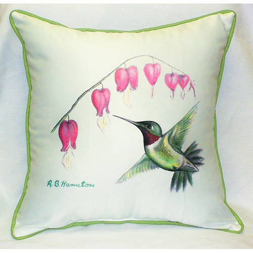 Picture of Betsy Drake HJ030 Hummingbird Art Only Pillow 18&quot;x18&quot;