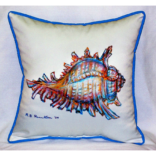 Picture of Betsy Drake HJ094 Conch Art Only Pillow 18&quot;x18&quot;
