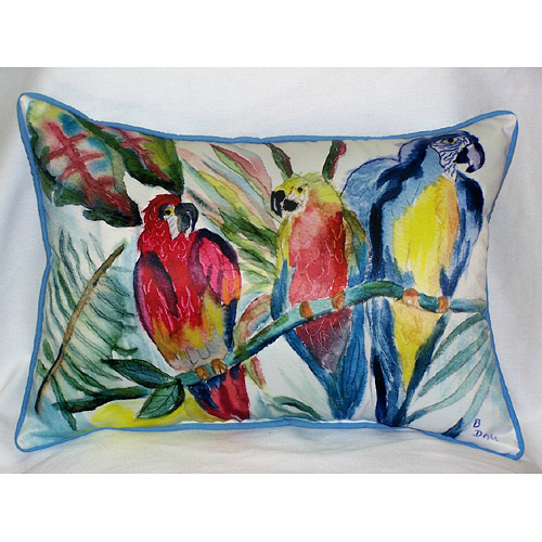 Parrot Family Art Only Pillow 15"x22"
