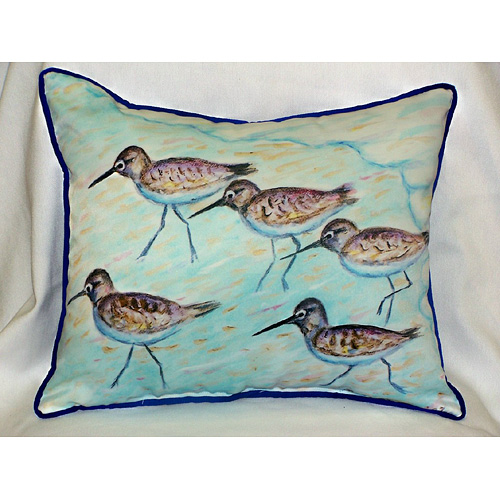 Sandpipers Art Pillow 15 in. x 22 in.