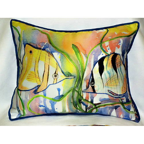 Angel Fish Art Only Pillow 15"x22"