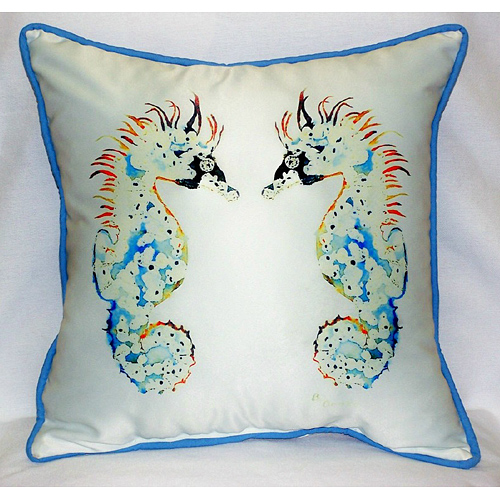 Seahorses Art Only Pillow - 18in.x18in. - Multicolor