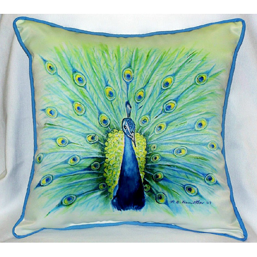 Peacock Art Only Pillow 18"x18"