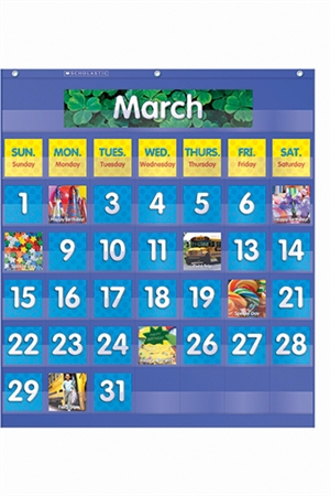 Picture of Teachers Friend TF-5101 Monthly Calendar Pocket Chart- Gr K-5