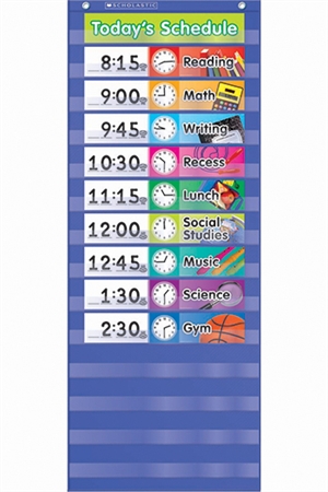 Picture of Teachers Friend TF-5102 Daily Schedule Pocket Chart Gr K-5