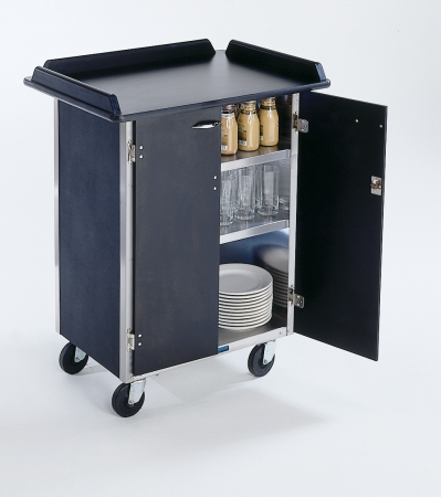 Serve-All Mobile Food Station- stainless steel- Beverage Service Cart