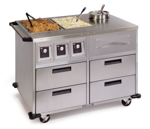 Picture of Lakeside 6745 Serve-All Mobile Food Station- stainless steel