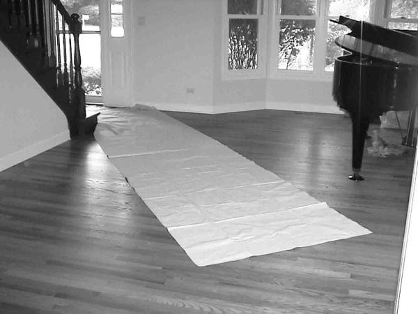 4FT x 15FT Rug Runner White Canvas