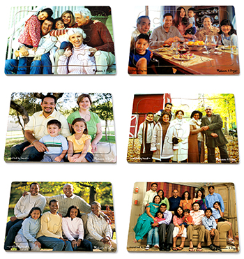Picture of Lights Camera Interaction Lci1249 Realistic Multigenerational Multicultural Family Puzzle Set