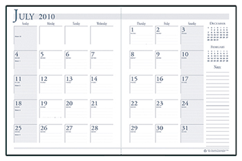 Picture of HOUSE OF DOOLITTLE HOD26104 ACADEMIC MONTHLY PLANNER the product will be for the current year.  