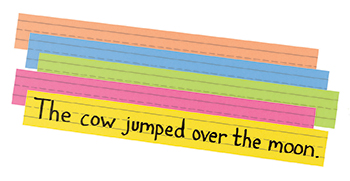 Picture of Pacon Corporation Pac1733 Peacock Super Brt Sentence Strips 3 X 24 Assorted Colors 100-Pk
