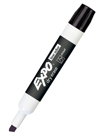 Picture of Newell Corporation San80001 Expo 2 Low Odor Dry Erase Marker Chisel Tip Black