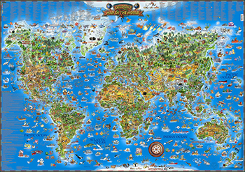 Picture of Hema Maps Hem0501 Childrens Map Of The World