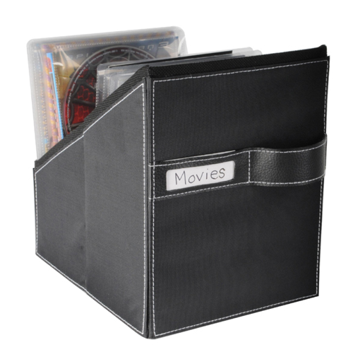 Picture of Atlantic 96635585 Media Living Movie Bin With 36 Sleeves Leather Look