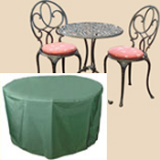 Picture of BOSMERE C514 43 in. Round Table & Chairs Cover- 33 in. high