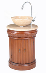 stufurhome GM-2211-23-TR 23 in. Edwina Single Sink Vanity with Travertine Marble Top