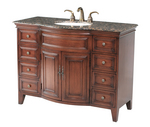 Stufurhome GM-5115-48-BB 48 in. Yorktown Single Sink Vanity with Baltic Brown Granite Top