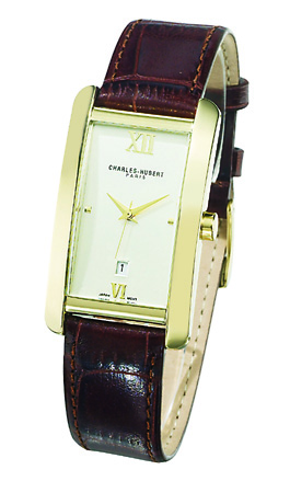 Picture of Charles-Hubert- Paris Mens Gold-Plated Quartz Watch #3670-G