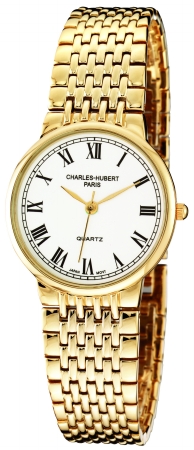 Picture of Charles-Hubert- Paris Mens Gold-Plated Quartz Watch #3794
