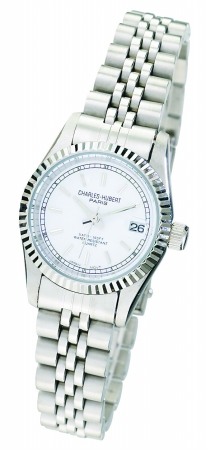 Picture of Charles-Hubert- Paris Womens Stainless Steel Quartz Watch #6635-WW