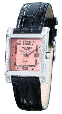 Picture of Charles-Hubert- Paris Womens Diamond Stainless Steel Case Quartz Watch #18310-PBC