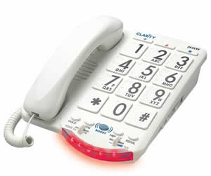 Picture of Clarity CLARITY-JV-35W Amplified Big Button Phone White Keys