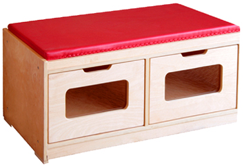 Picture of A+ Childsupply F8049 Bench Storage Unit-2 Drawer