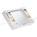 Jerdon J1010 Table Top Makeup Mirror- White Jerdon J1010 Table Top Makeup Mirror- White
