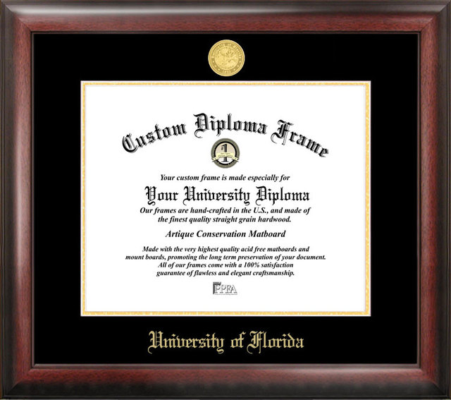 University of Florida Gold Embossed Diploma Frame