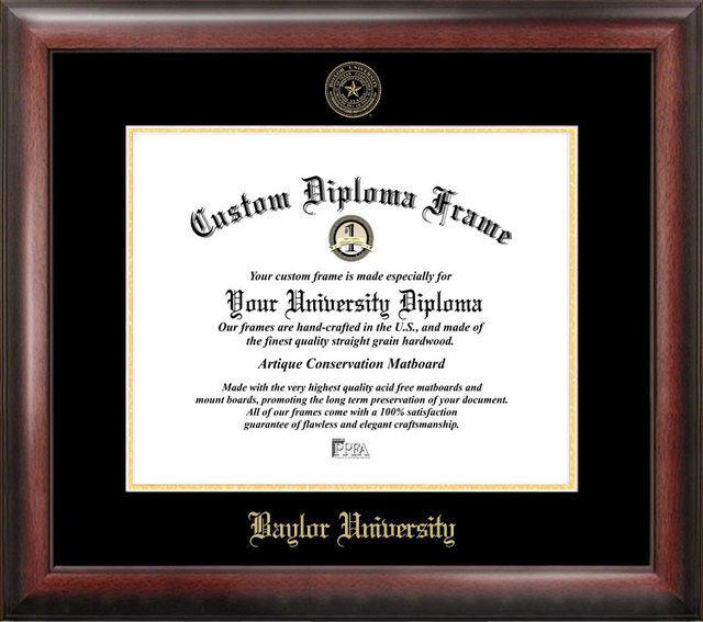 Picture of Baylor University Gold Embossed Diploma Frame