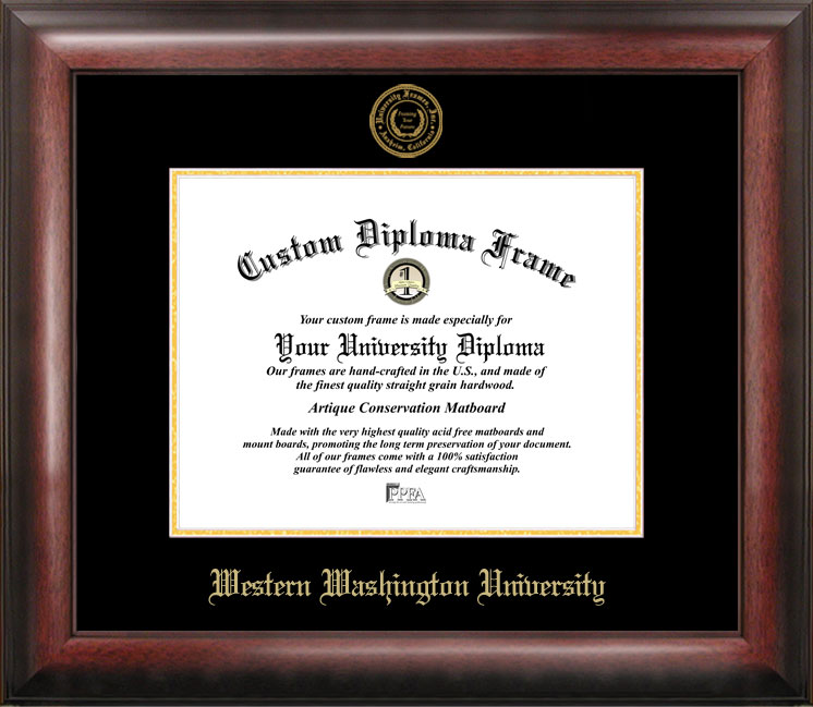 Western Washington UniversityGold Embossed Diploma Frame