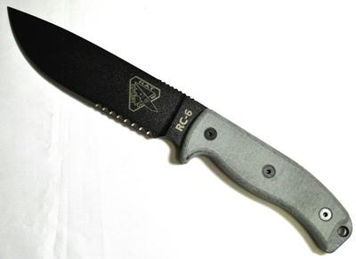 RC-6 Serrated Edge Black Sheath Paracord