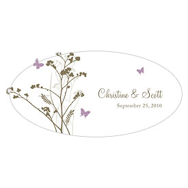 Picture of Weddingstar 1004-18-c04 Romantic Butterfly Large Cling- Lavender