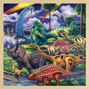 Picture of Masterpieces 11017 Dinosaur Friends Wooden Jigsaw Puzzle - 48 Piece