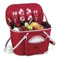 Picnic At Ascot 408-R Collapsible Insulated Picnic Basket For 2- Red Picnic At Ascot 408-R Collapsible Insulated Picnic Basket For 2- Red