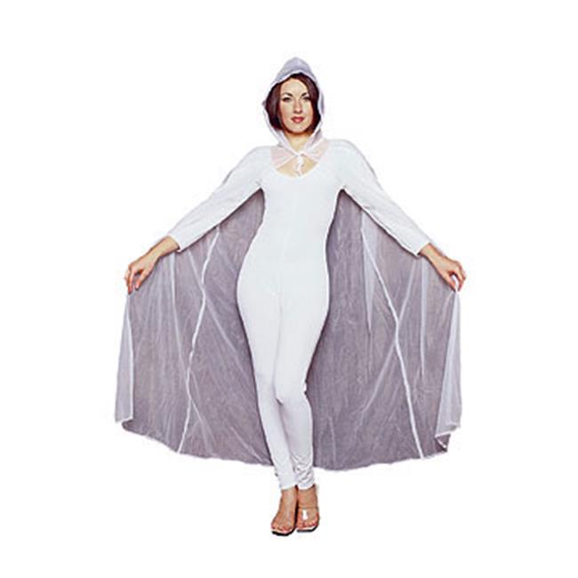 RG Costumes 75021-W Sheer 54 Inch Cape - White