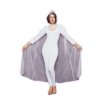 Picture of RG Costumes 75021-W Sheer 54 Inch Cape - White