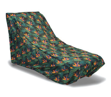 262 Chaise Cover - Bird Of Paradise
