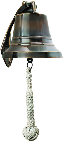 Picture of Authentic Models AC073B Bronze Ships Bell - 6 Inch