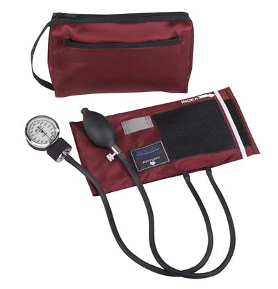 Picture of Mabis 01-160-081 MatchMates Aneroid Sphygmomanometer Kit - Red