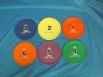 Picture of Everrich EVC-0112 8 Inch Number Discs - Set Of 6 Colors - PVC Material