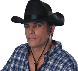 Picture of Franco American Novelty 28347-01 Rancher Pleather Hat - Black - Pack of 6