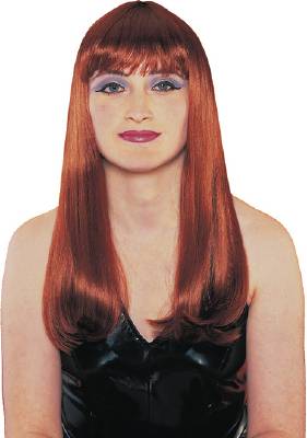 Picture of Franco American Novelty 24568-07 Mistress Wig With Bangs - Natural Red