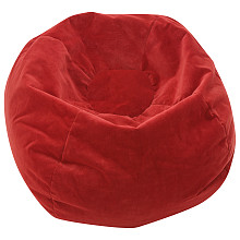 Picture of Gold Medal Medium 112&quot; Teardrop Cardinal Red Microsuede Bean Bag