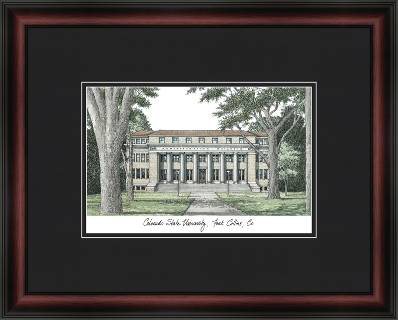 Picture of Campus Images CO999A Colorado State University &quot;Academic&quot; Framed Lithograph