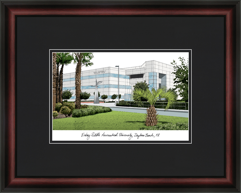 Picture of Campus Images FL995A 18&quot; x 14&quot; Embry-Riddle University Academic Frame