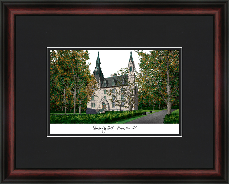 Northwestern University Academic Lithograph Frame